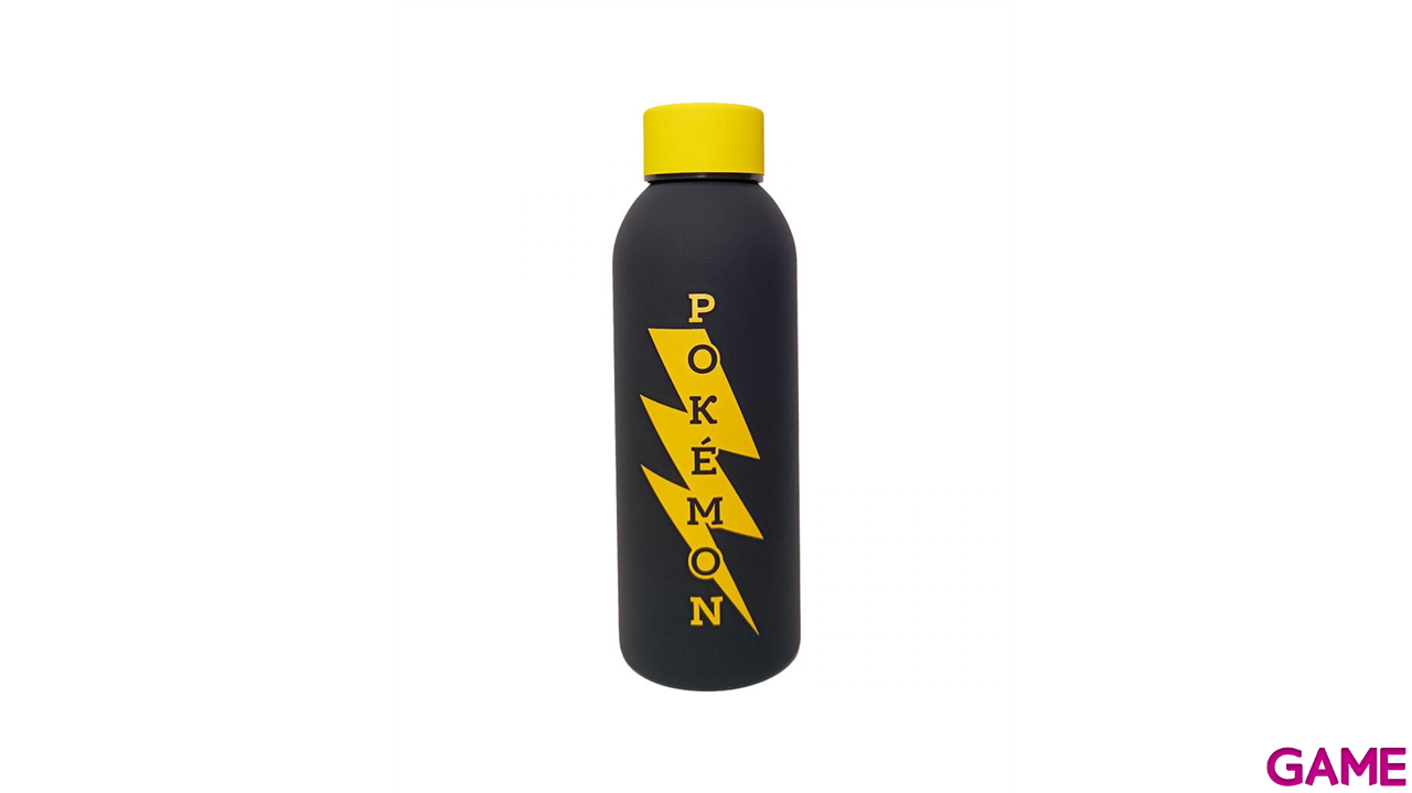 Botella soft touch de acero inoxidable Pokemon Rayo de 500 ml-0