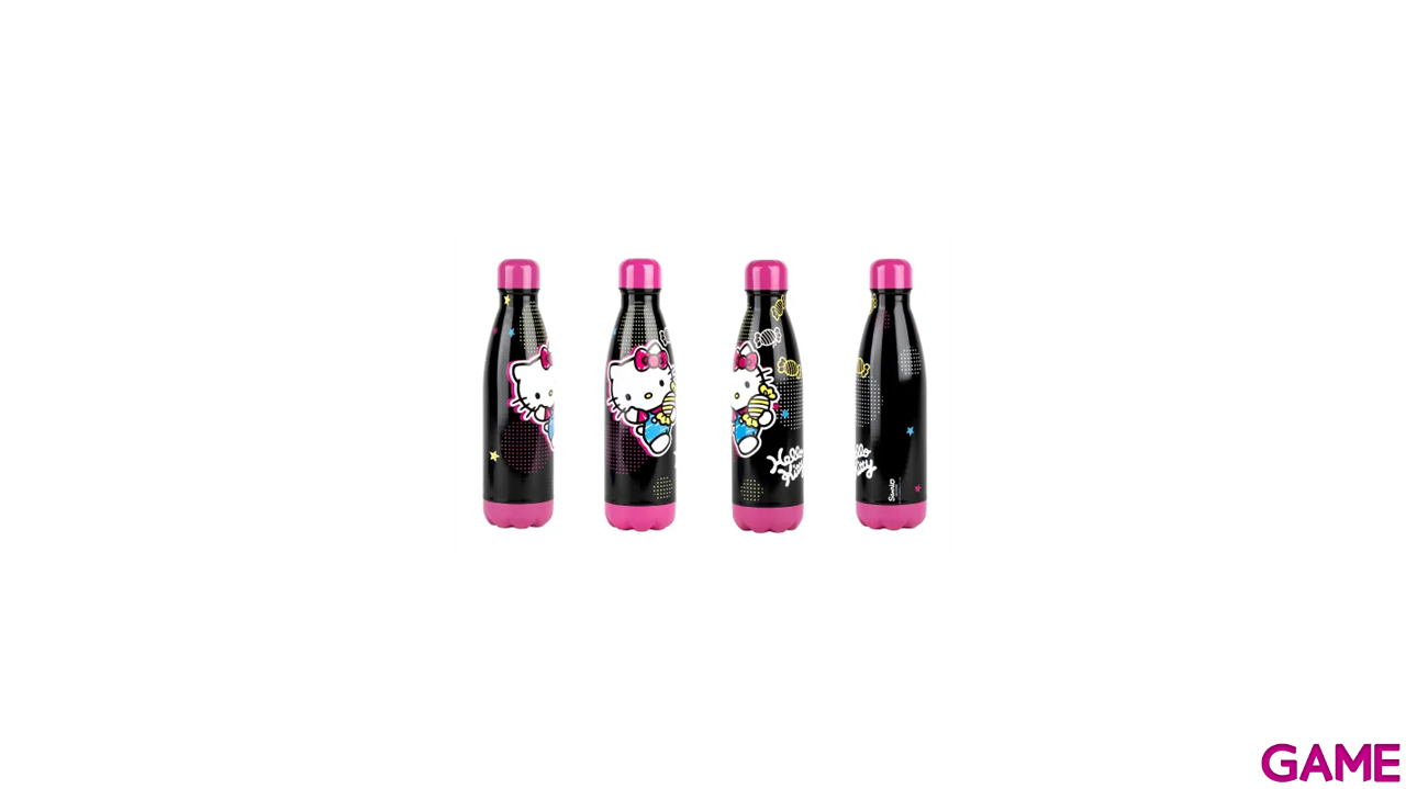 Botella metalica de acero inoxidable Hello Kitty Candies de 500 ml-1