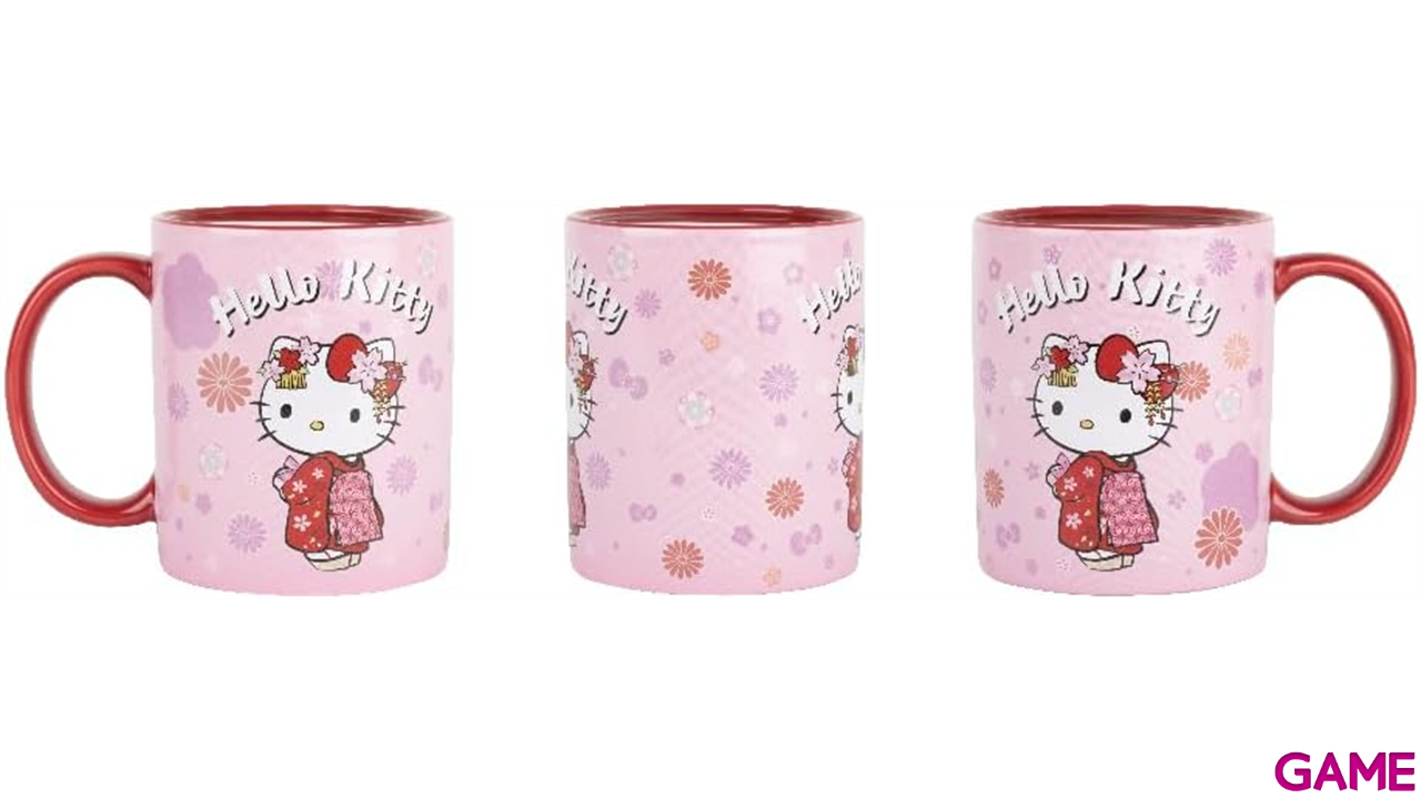 Taza Termosensible Hello Kitty Kimono de 320 ml-3