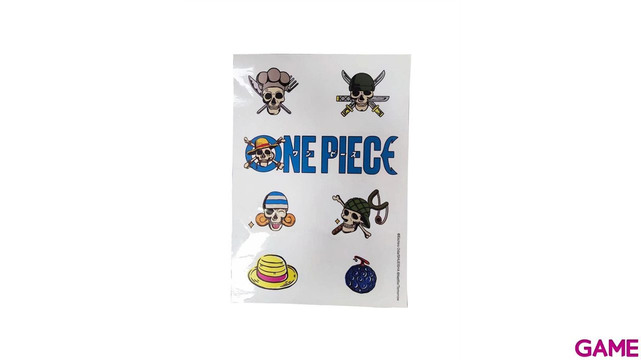 Caja de regalo One Piece (Figura + Botella + manta + pegatinas)-2