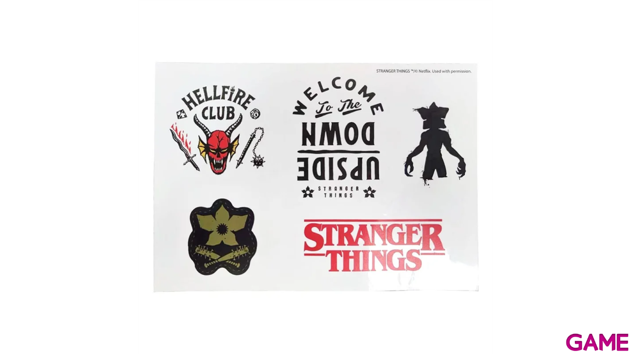 Caja de regalo Stranger Things (Figura + Botella + manta + pegatinas)-4