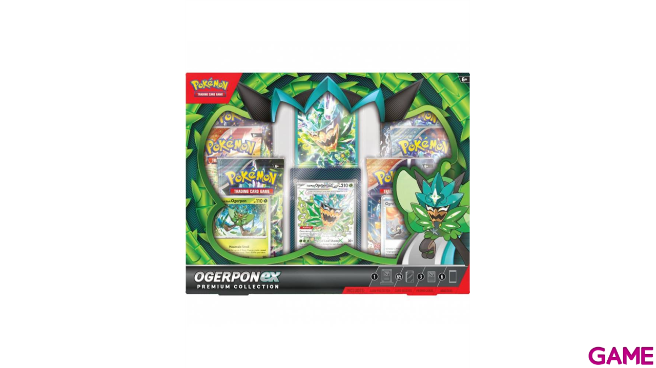 Pack de cartas Pokemon Ogerpon ex Premium Collection (Inglés)-0
