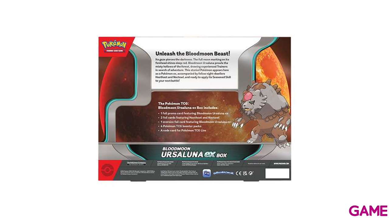 Pack de cartas Pokemon Bloodmoon Ursaluna ex Box (ingles)-0