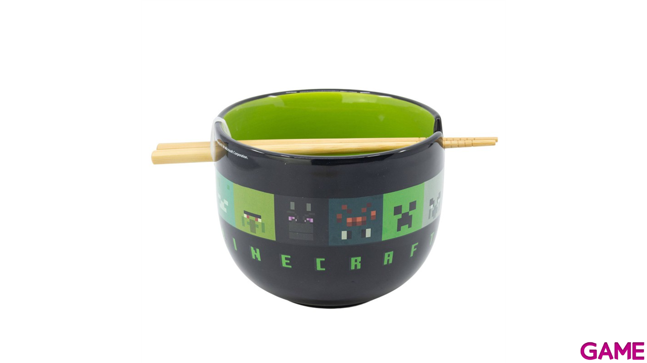 Bowl de Ramen con palillos Minecraft-0