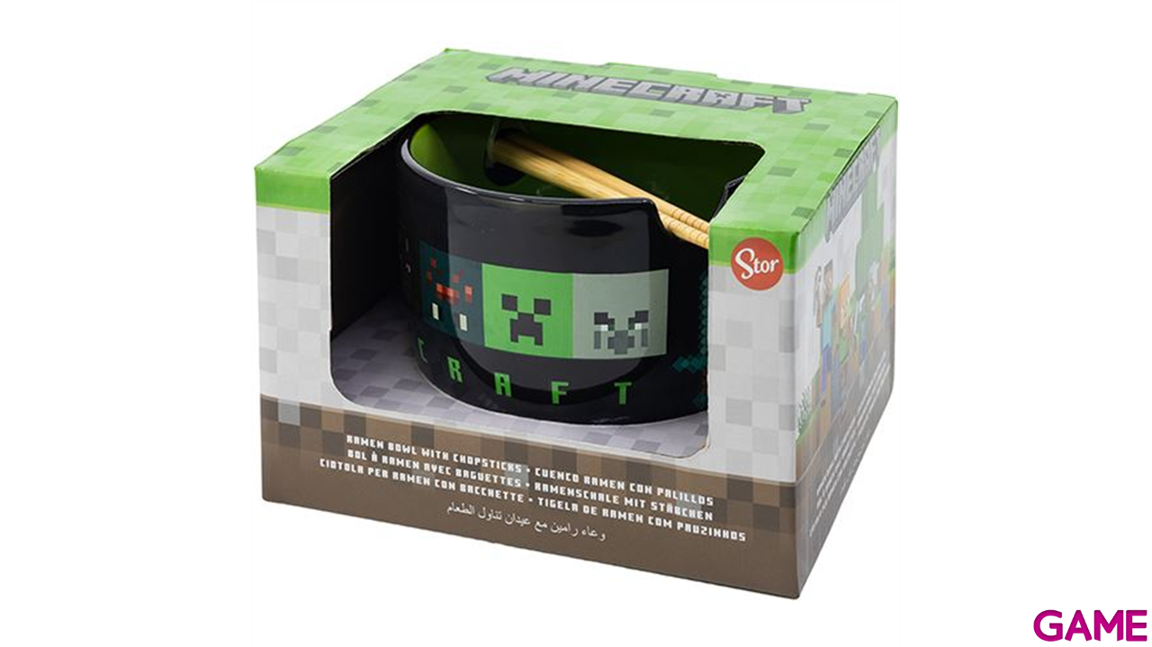 Bowl de Ramen con palillos Minecraft-1