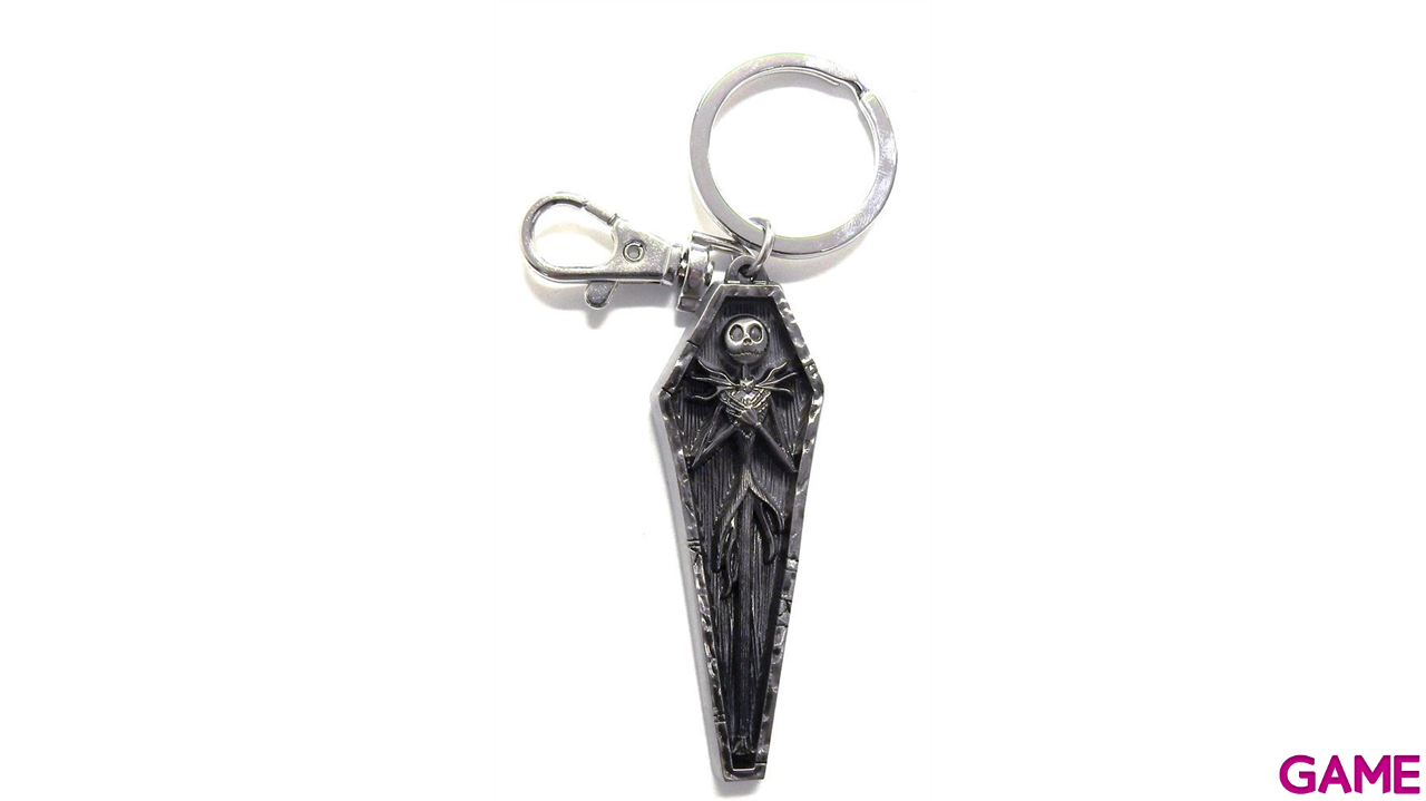 Llavero metalico Pesadilla antes de Navidad Jack in Coffin Pewter-0