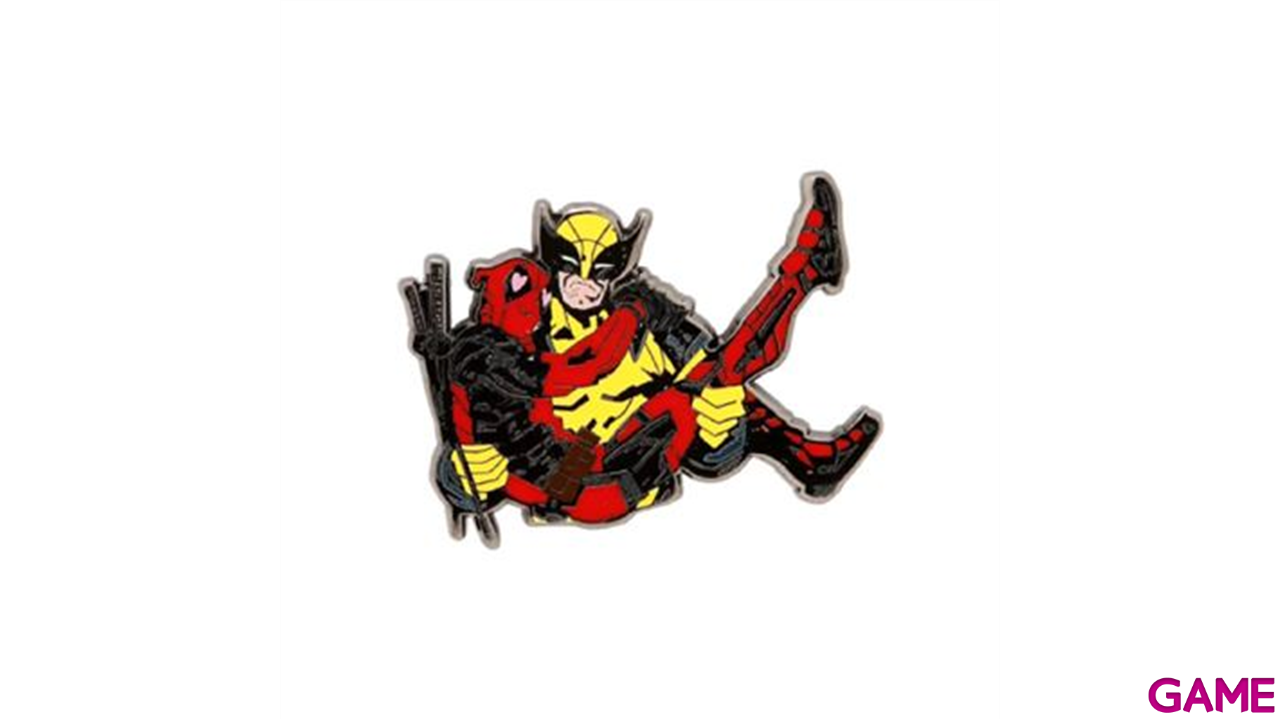 Pin metalico Marvel Deadpool y Lobezno-0