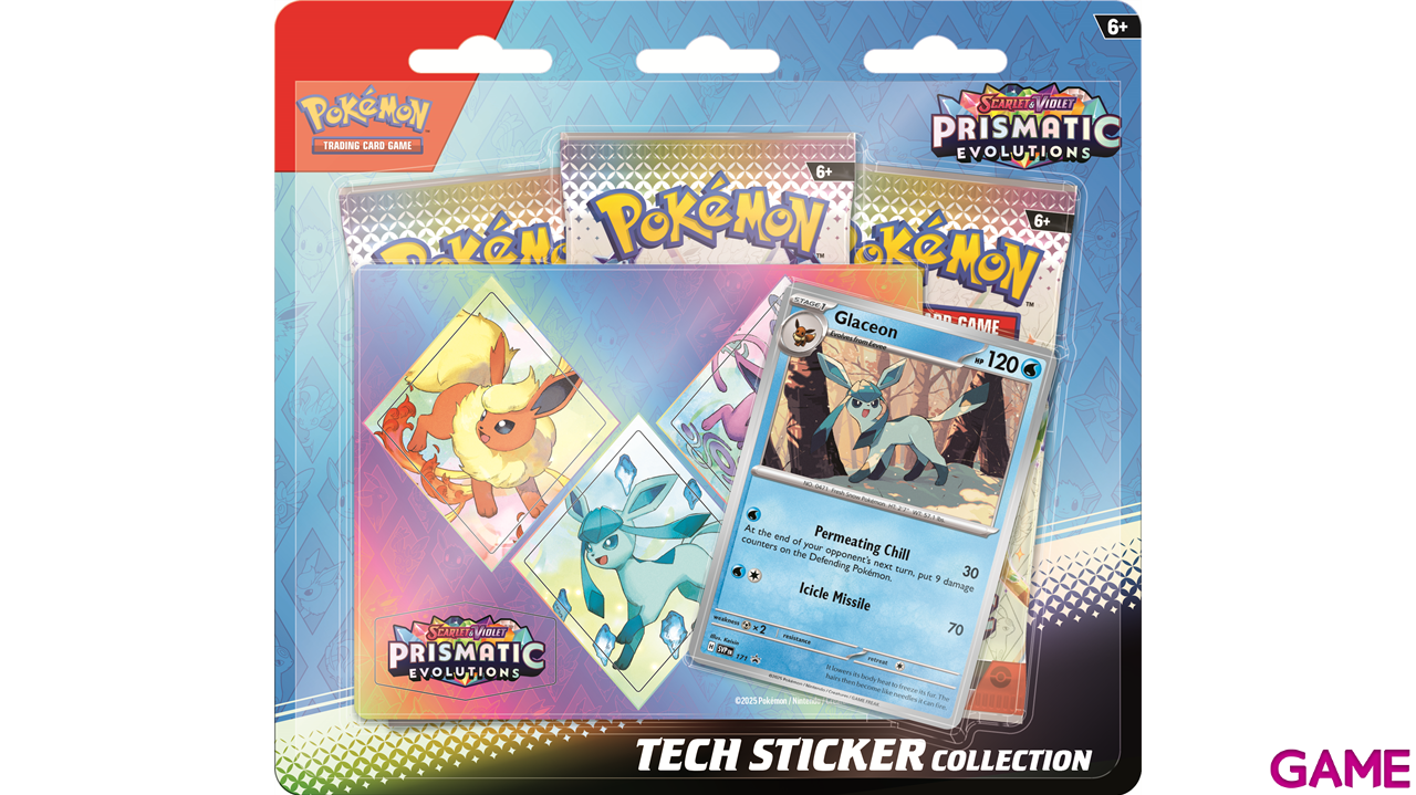 Pack de cartas con pegatinas especiales de Pokemon Escarlata y Purpura Evoluciones Prismáticas (In)-0