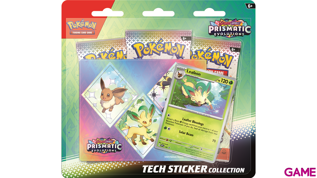 Pack de cartas con pegatinas especiales de Pokemon Escarlata y Purpura Evoluciones Prismáticas (In)-2