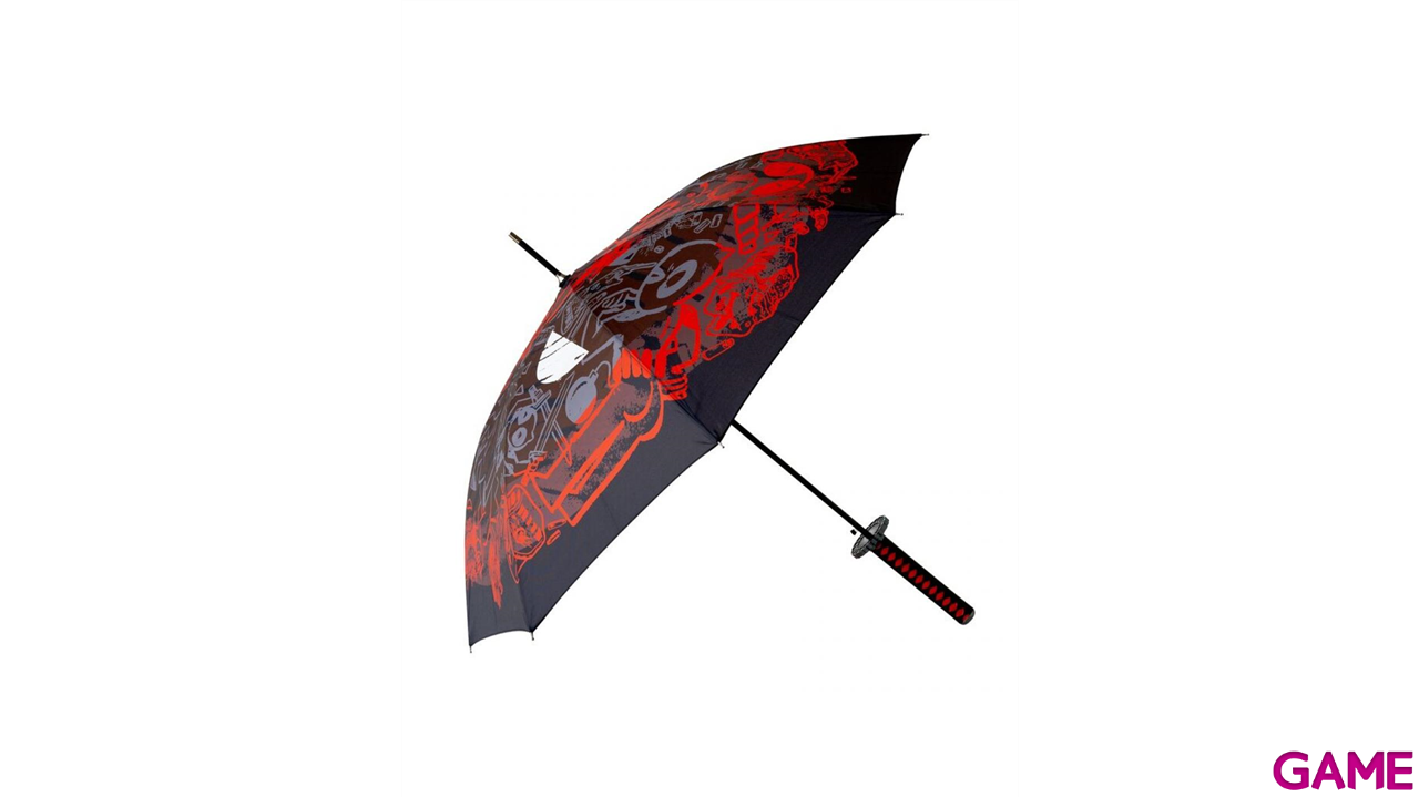 Paraguas premium Marvel Katana Deadpool de 112 cm de diametro-1