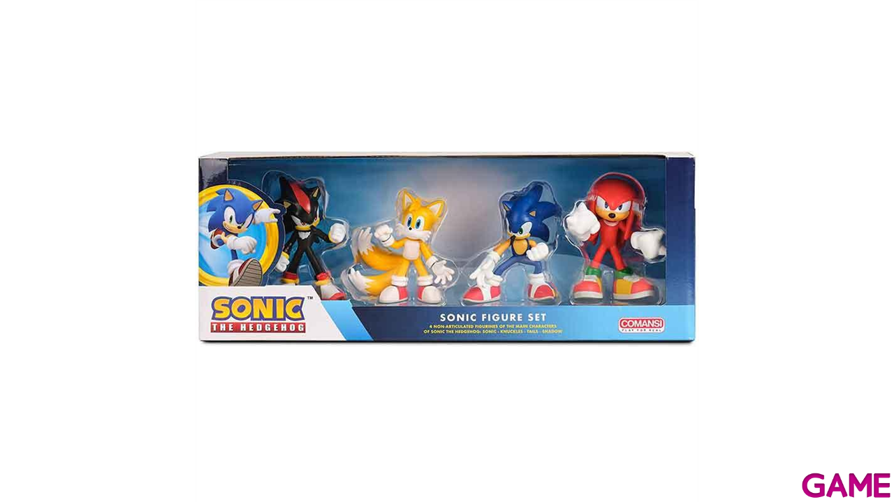Pack de 4 figuras Sonic de 9 cm-0
