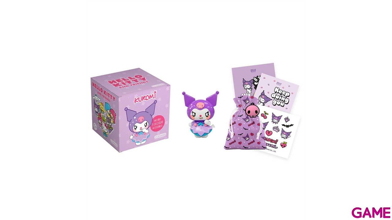 Figura Hello Kitty Kuromi Kawaii + extras en caja-2