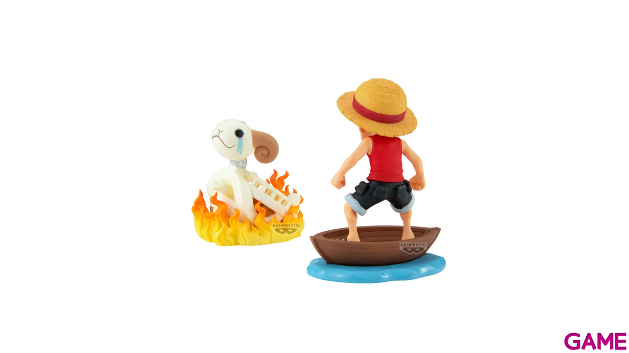 Figura One Piece Monkey.D.Luffy & Going Merry de 8 cm-1