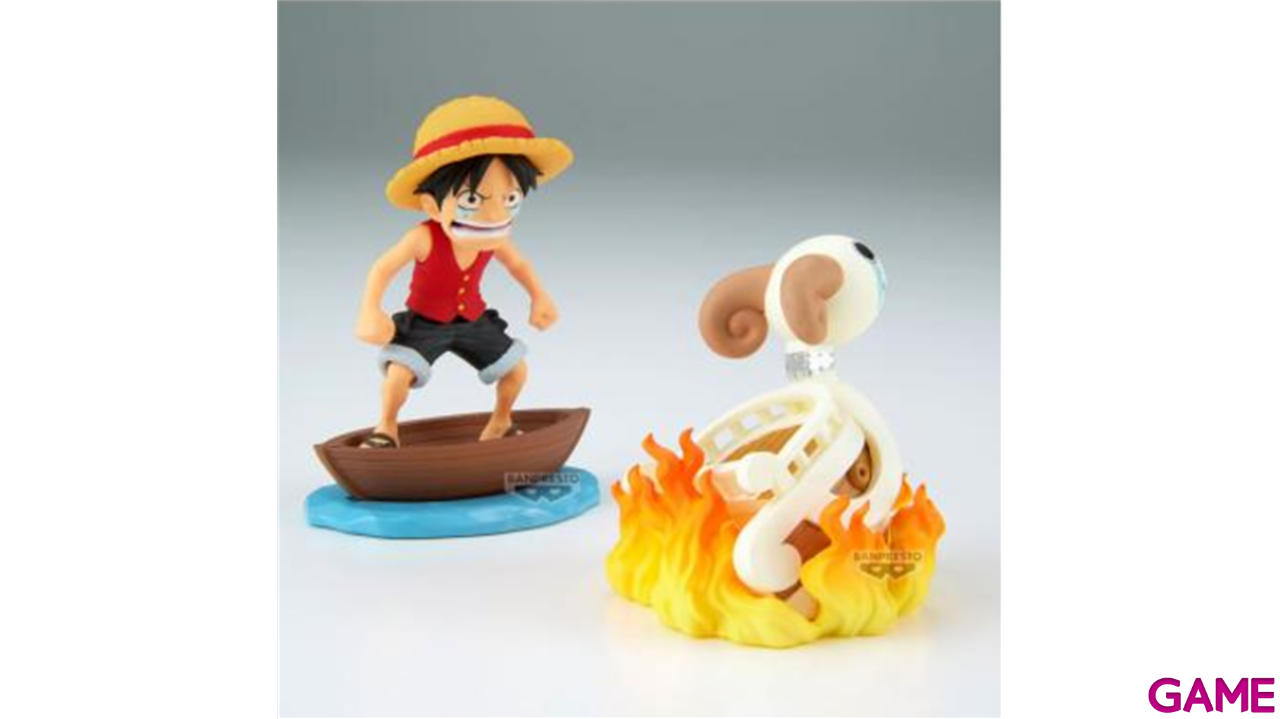 Figura One Piece Monkey.D.Luffy & Going Merry de 8 cm-2