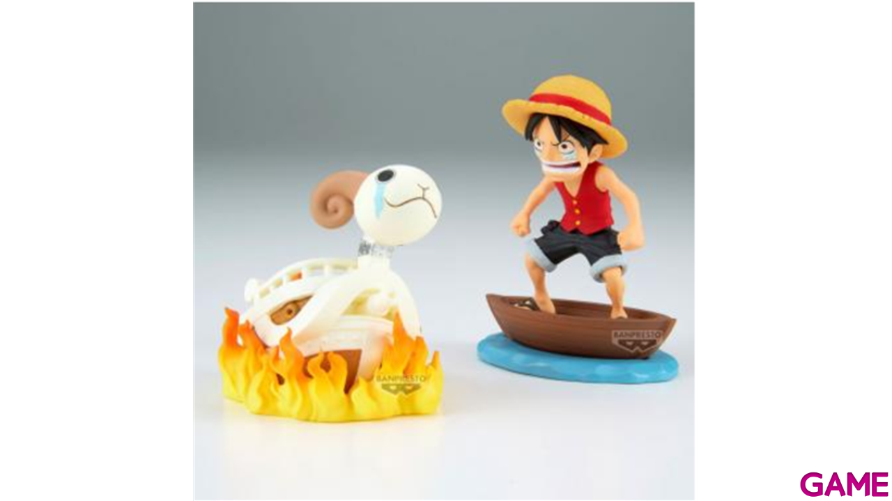 Figura One Piece Monkey.D.Luffy & Going Merry de 8 cm-3