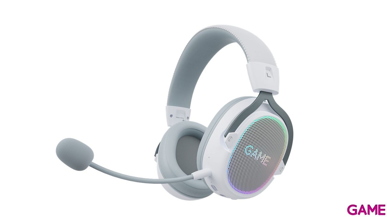 GAME HH-BT-W Blanco RGB Wireless Bluetooth PC - PS5 - PS4 - XBOX - Switch - Movil - Auriculares Gaming-1