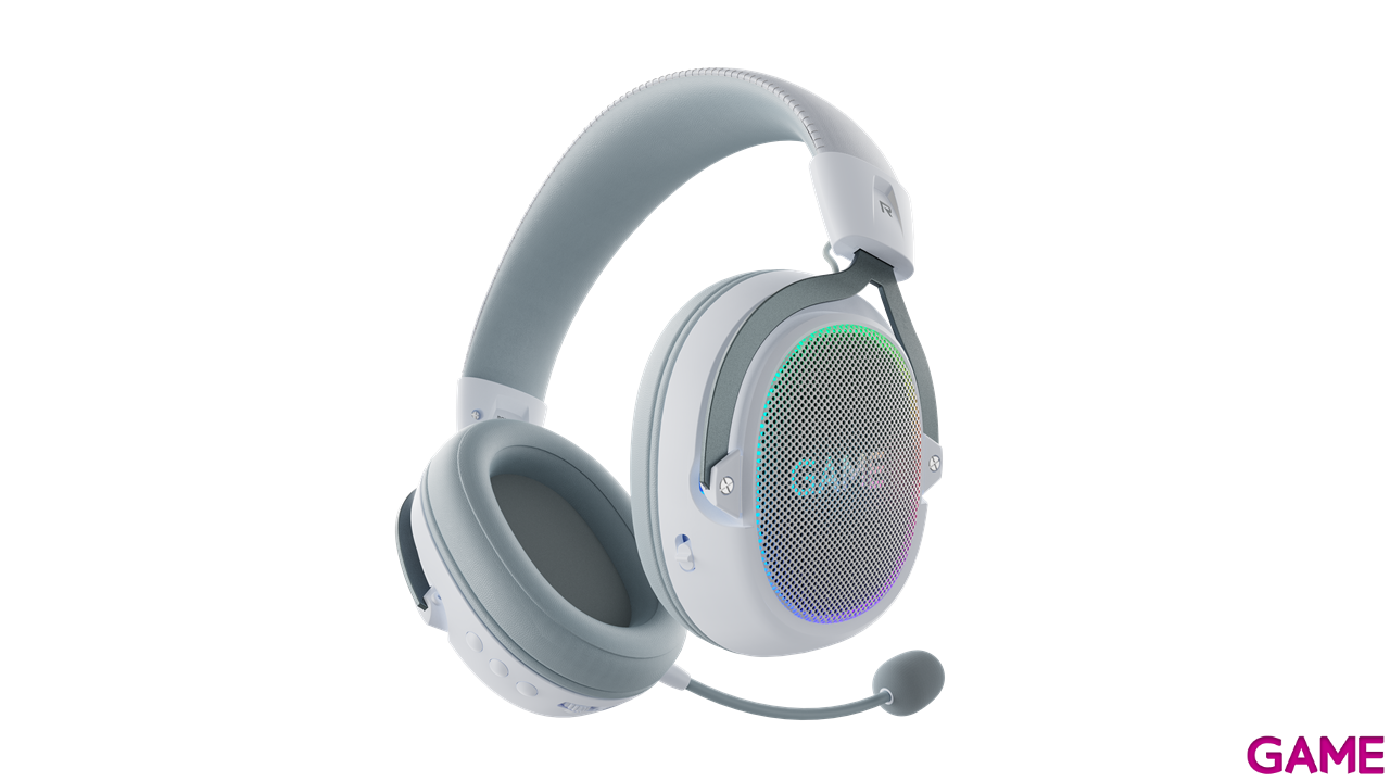 GAME HH-BT-W Blanco RGB Wireless Bluetooth PC - PS5 - PS4 - XBOX - Switch - Movil - Auriculares Gaming-2