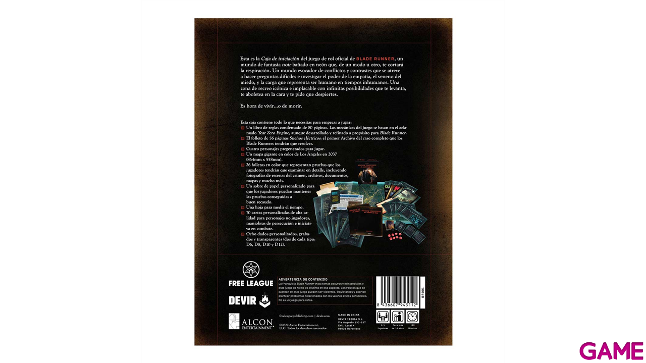 Juego de Rol caja de iniciación Blade Runner-1