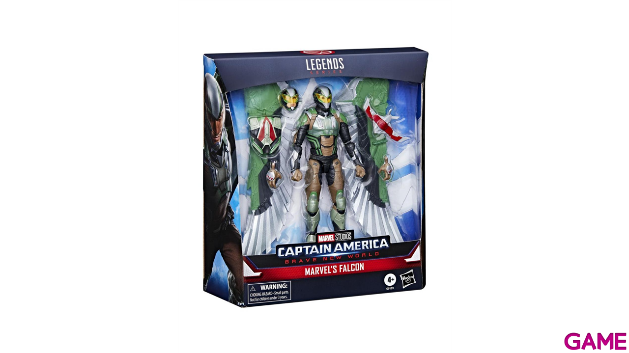 Figura Marvel Legends Capitan America Brave New World Falcon de 15 cm-2