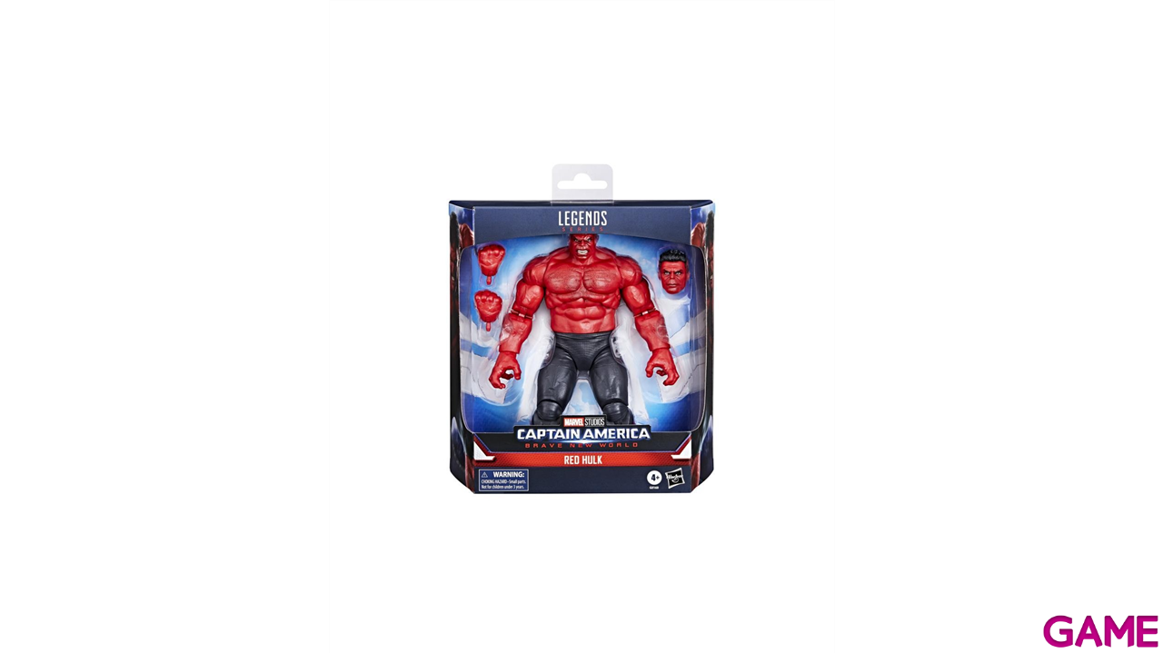 Figura Marvel Legends Capitan America Brave New World Hulk Rojo de 15 cm-4