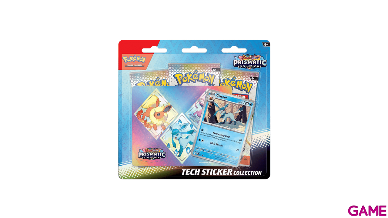 Pack de cartas con pegatinas especiales de Pokemon Escarlata y Purpura Evoluciones Prismáticas (Castellano)-2