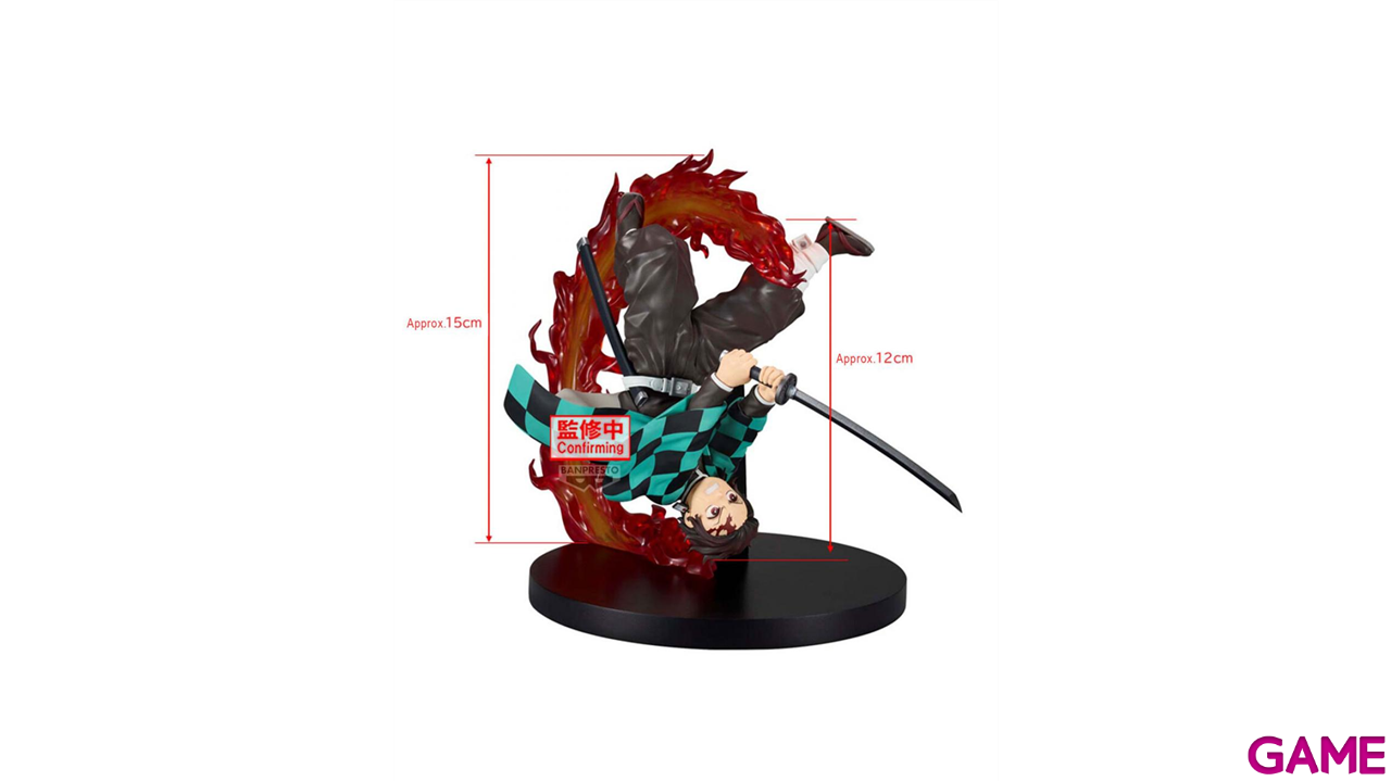 Figura Demon Slayer Kimetsu no Yaiba Vibration Stars Tanjiro Kamado de 15 cm-1