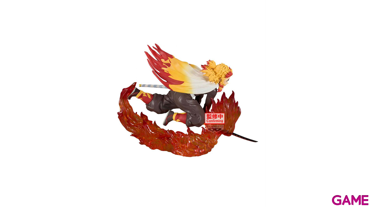 Figura Demon Slayer Kimetsu no Yaiba Vibration Stars Kyojuro Rengoku de 14 cm-3