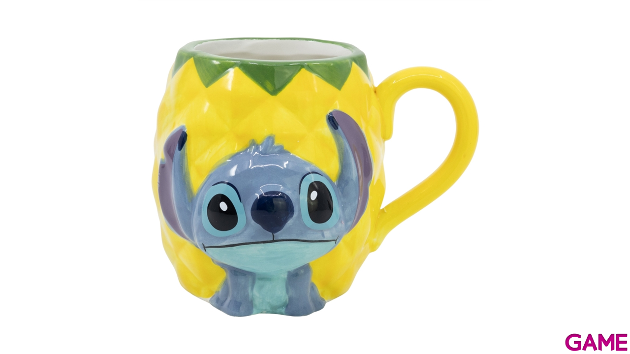 Taza 3D de ceramica Disney Stitch Piña de 190 ml-0