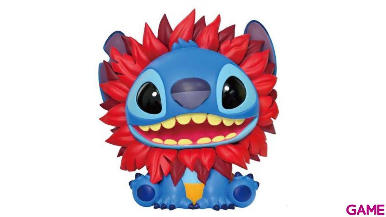 Hucha Disney Stitch disfrazado de Rey León de 20 cm-0