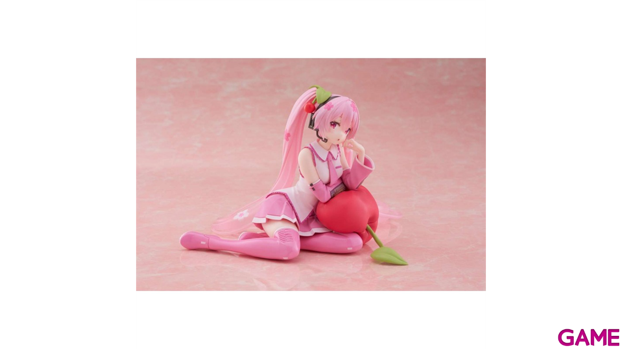 Figura Hatsune Miku Sakura Miku Cherry Cushion version de 13 cm-0