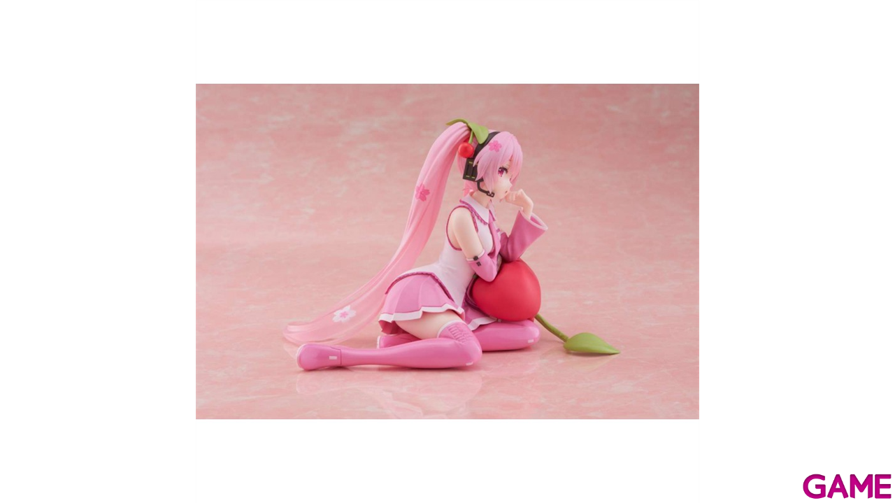 Figura Hatsune Miku Sakura Miku Cherry Cushion version de 13 cm-2