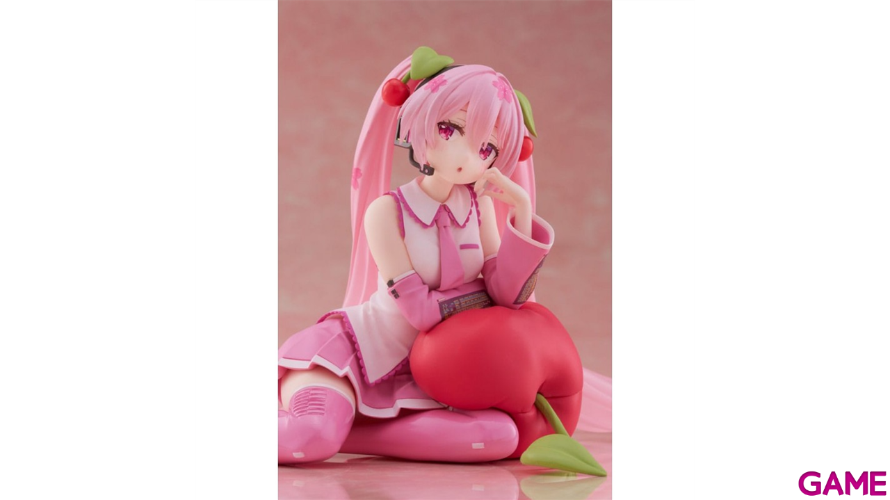 Figura Hatsune Miku Sakura Miku Cherry Cushion version de 13 cm-4