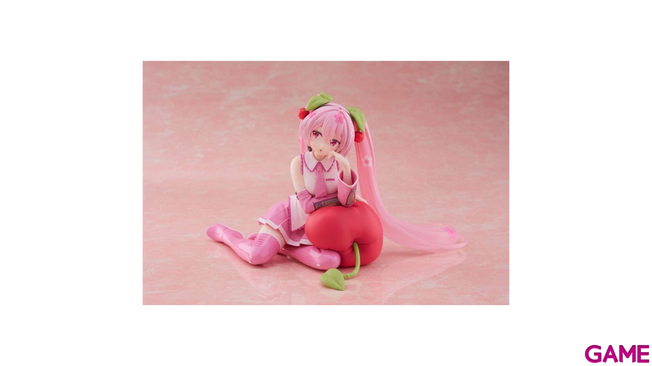 Figura Hatsune Miku Sakura Miku Cherry Cushion version de 13 cm-5