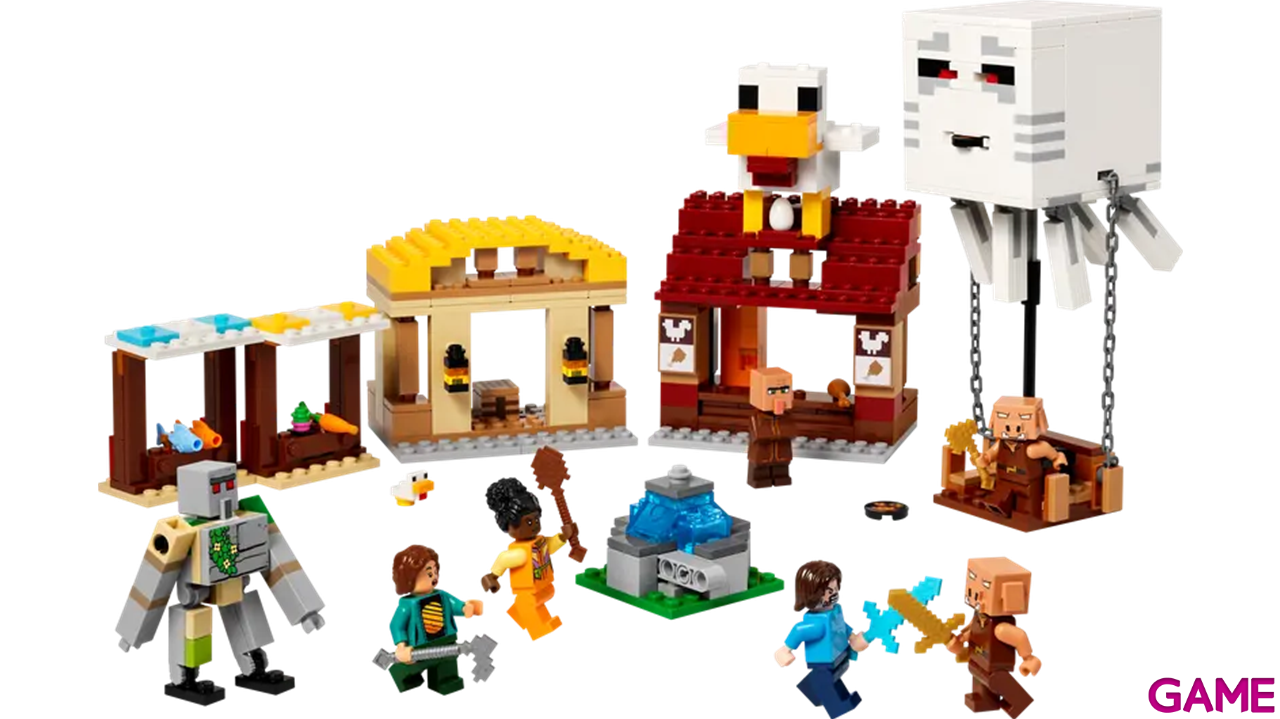 LEGO Minecraft: El Ataque a la Aldea del Globo de Ghast 21273-1