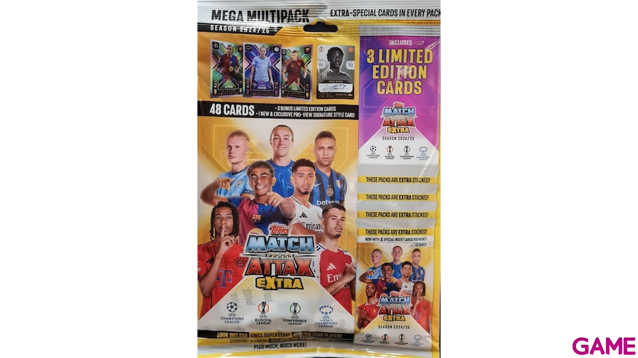 Mega Multipack de cartas Match Attax Extra UCL 2024-25-0