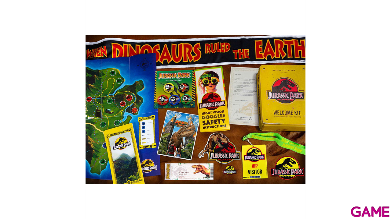 Jurassic Park Caja Metal Welcome Kit Standard-2