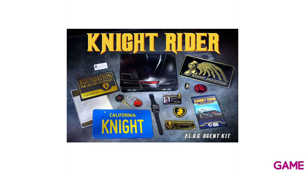 KNIGHT RIDER FLAG AGENT KIT DR COLLECTOR KIT COCHE FANTASTICO-11