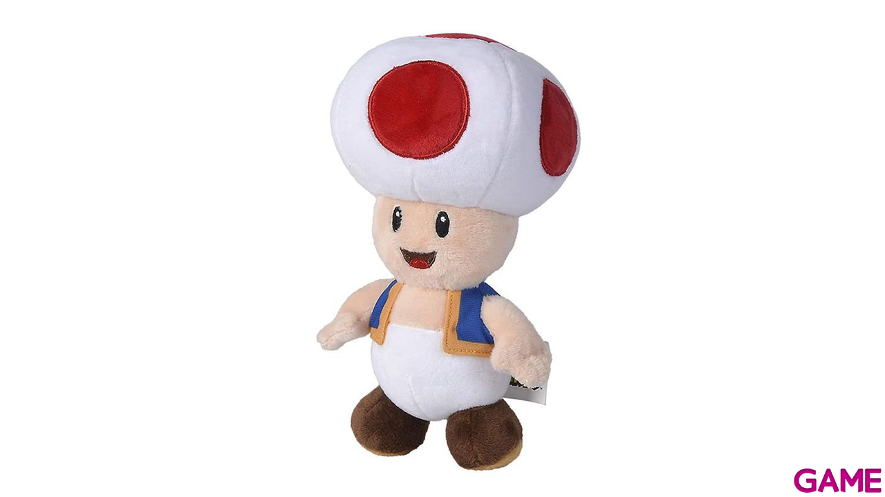 TOAD PELUCHE 20 CM SUPER MARIO NINTENDO-0