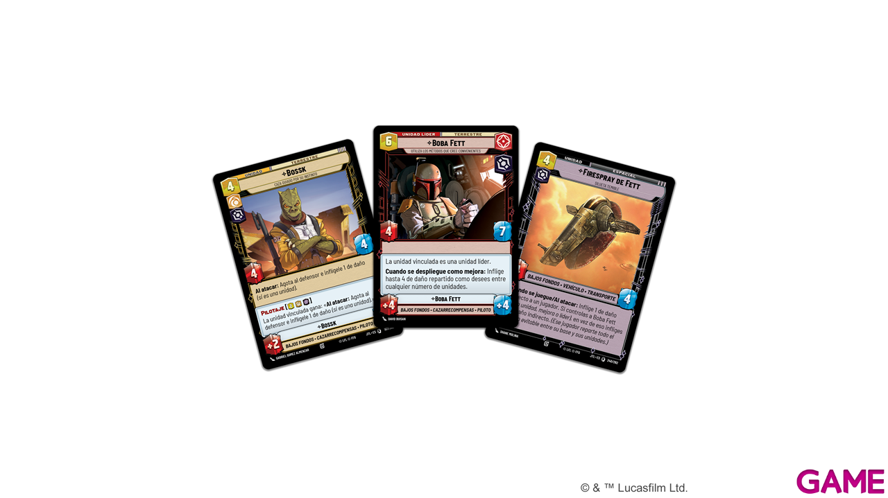 Mazo de cartas Star Wars Unlimited: Salto a la velocidad de la luz Boba Fett-3