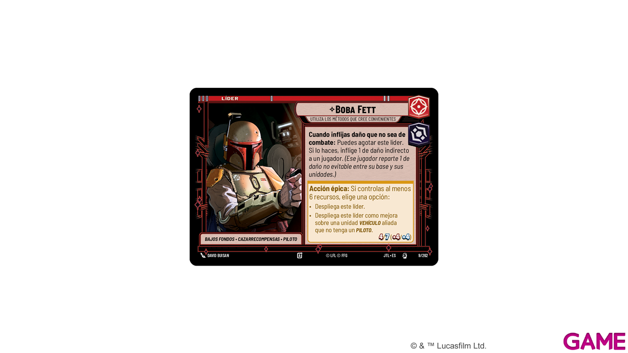 Mazo de cartas Star Wars Unlimited: Salto a la velocidad de la luz Boba Fett-4