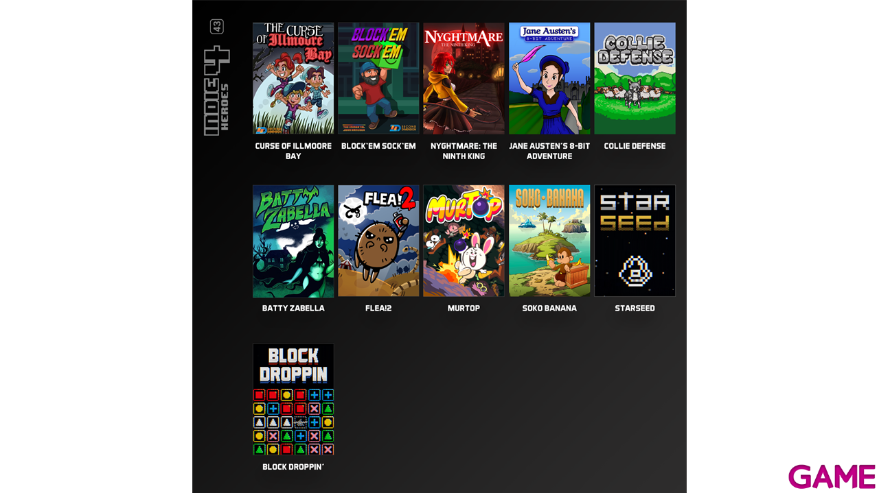 Cartucho Evercade Indie Heroes Collection 4-8