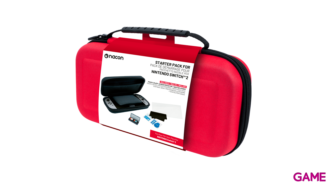 Pack Funda Roja y Protector Pantalla NACON-0