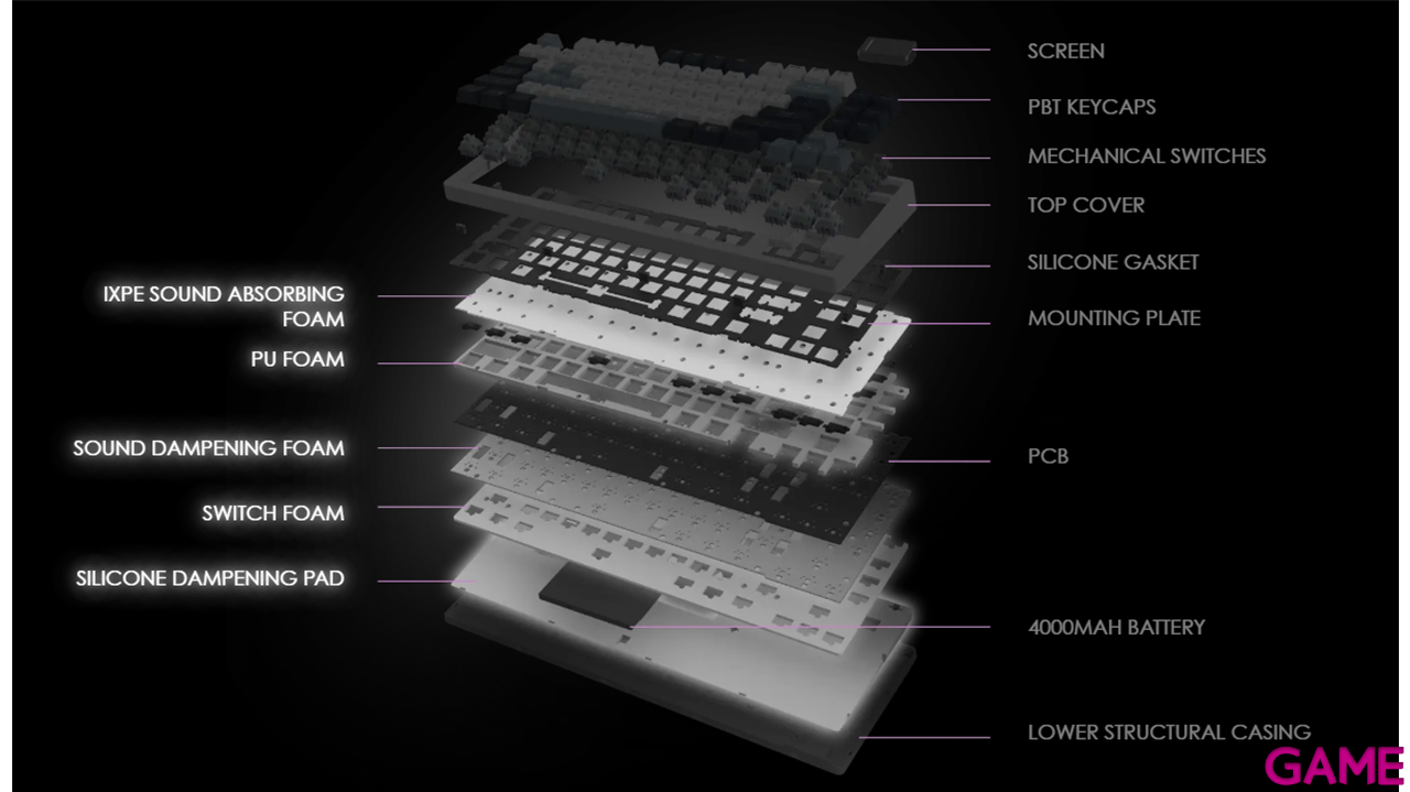 MSI Forge GK600 TKL Wireless Sky Spanish Layout - Teclado Gaming-1