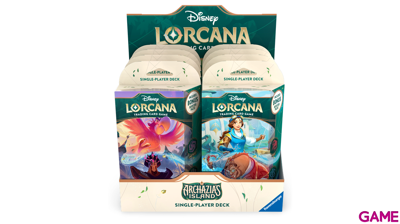Caja (8) Starter Deck Disney Lorcana: Archazia´s Island (inglés)-0