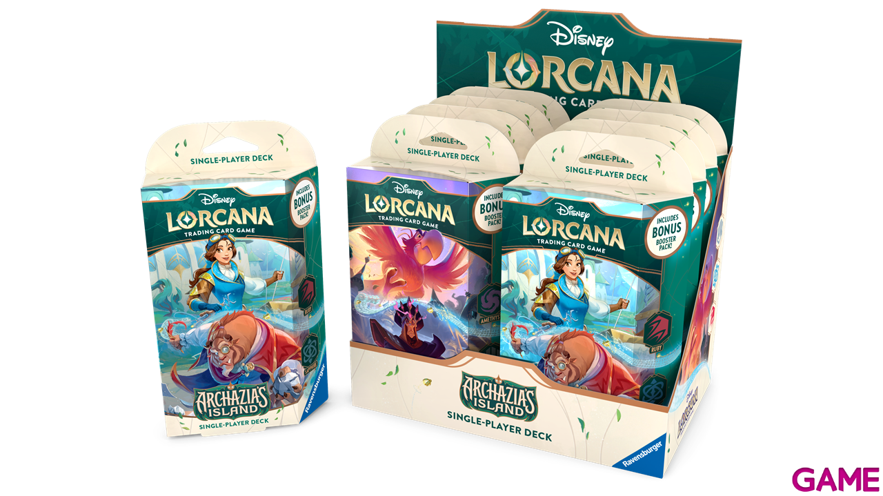 Caja (8) Starter Deck Disney Lorcana: Archazia´s Island (inglés)-1