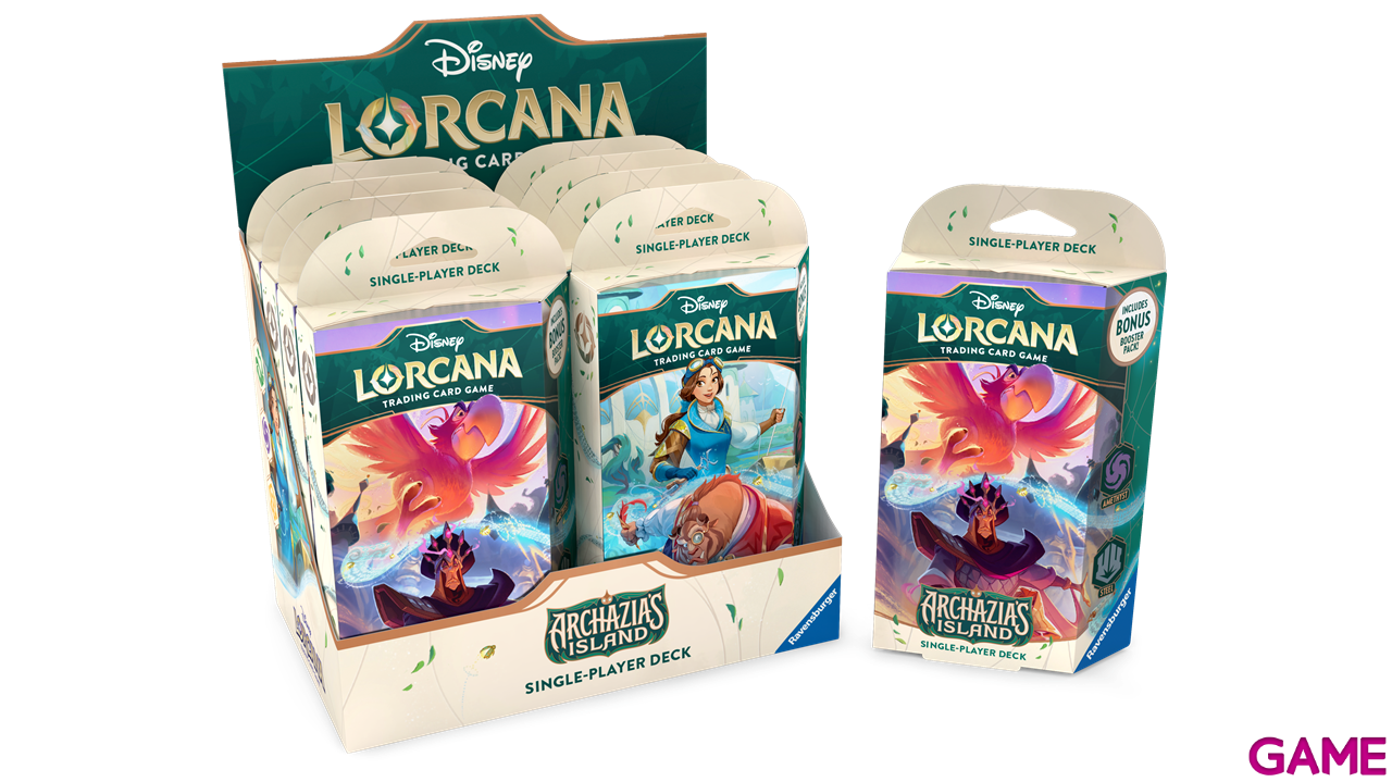 Caja (8) Starter Deck Disney Lorcana: Archazia´s Island (inglés)-2