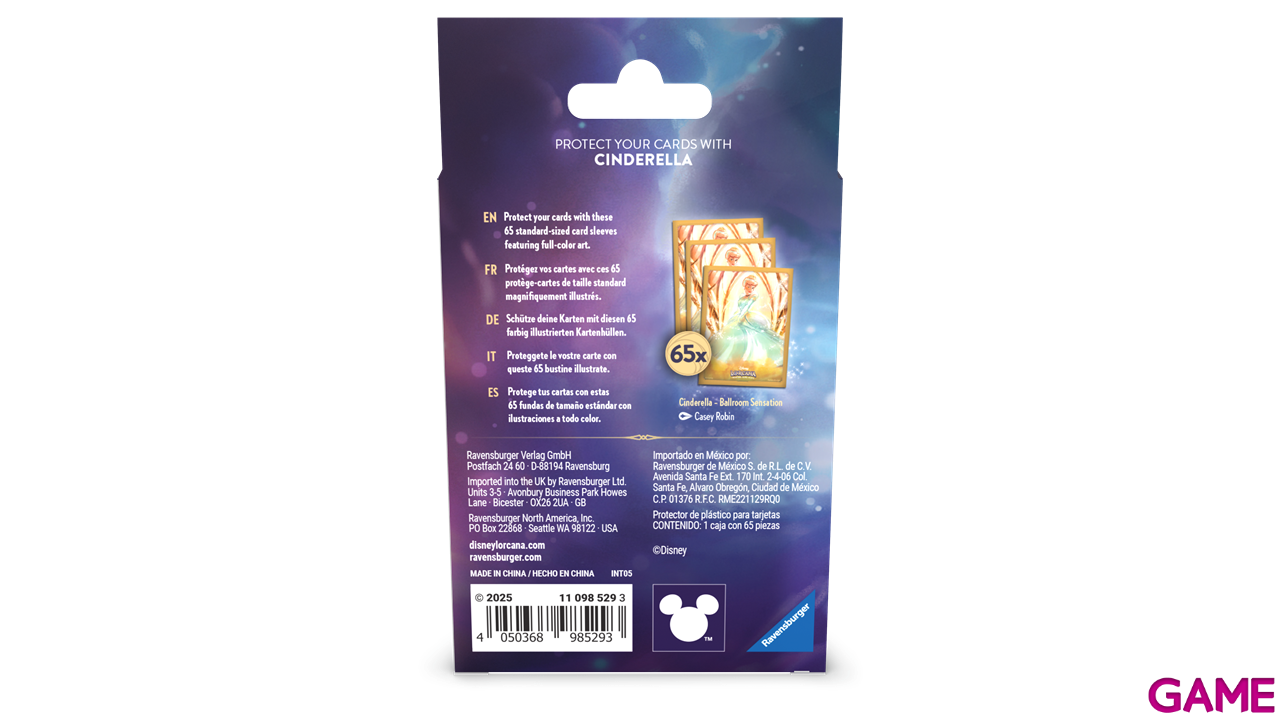 Disney Lorcana: Archazia´s Island Starter Card Sleeves A - Cinderella - Ballroom Sensation-1
