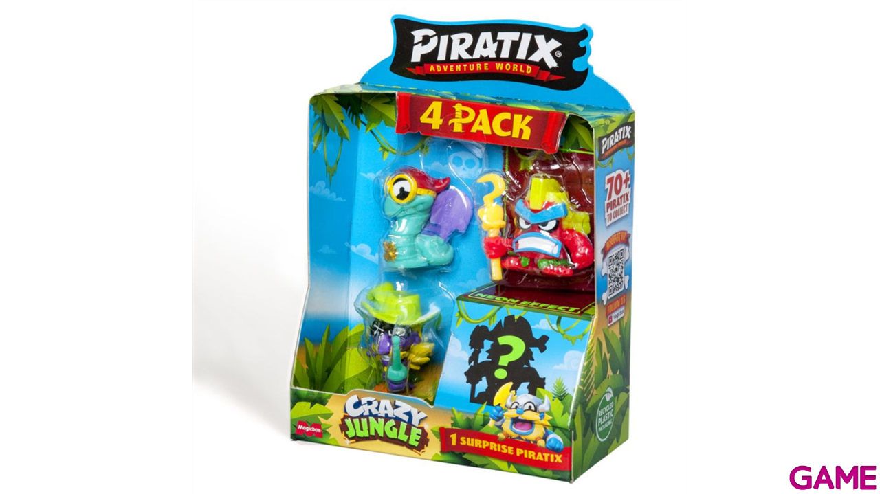 Piratix Crazy Jungle - Four Pack (surtido)-3