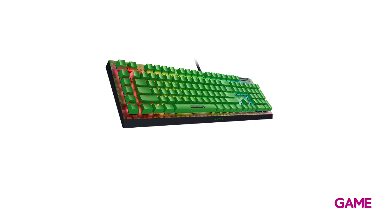 Razer Blackwidow V4 X Green Switch - Minecraft Edition - US Layout - Teclado Gaming-3