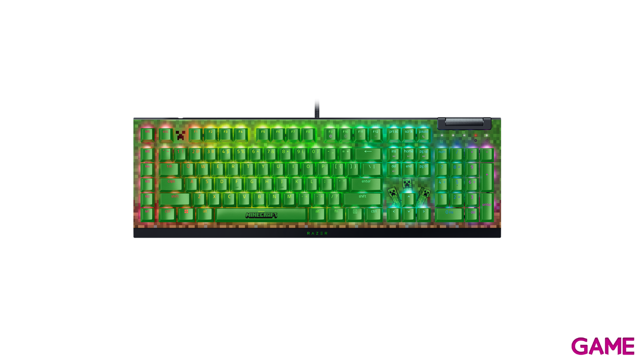 Razer Blackwidow V4 X Green Switch - Minecraft Edition - US Layout - Teclado Gaming-5